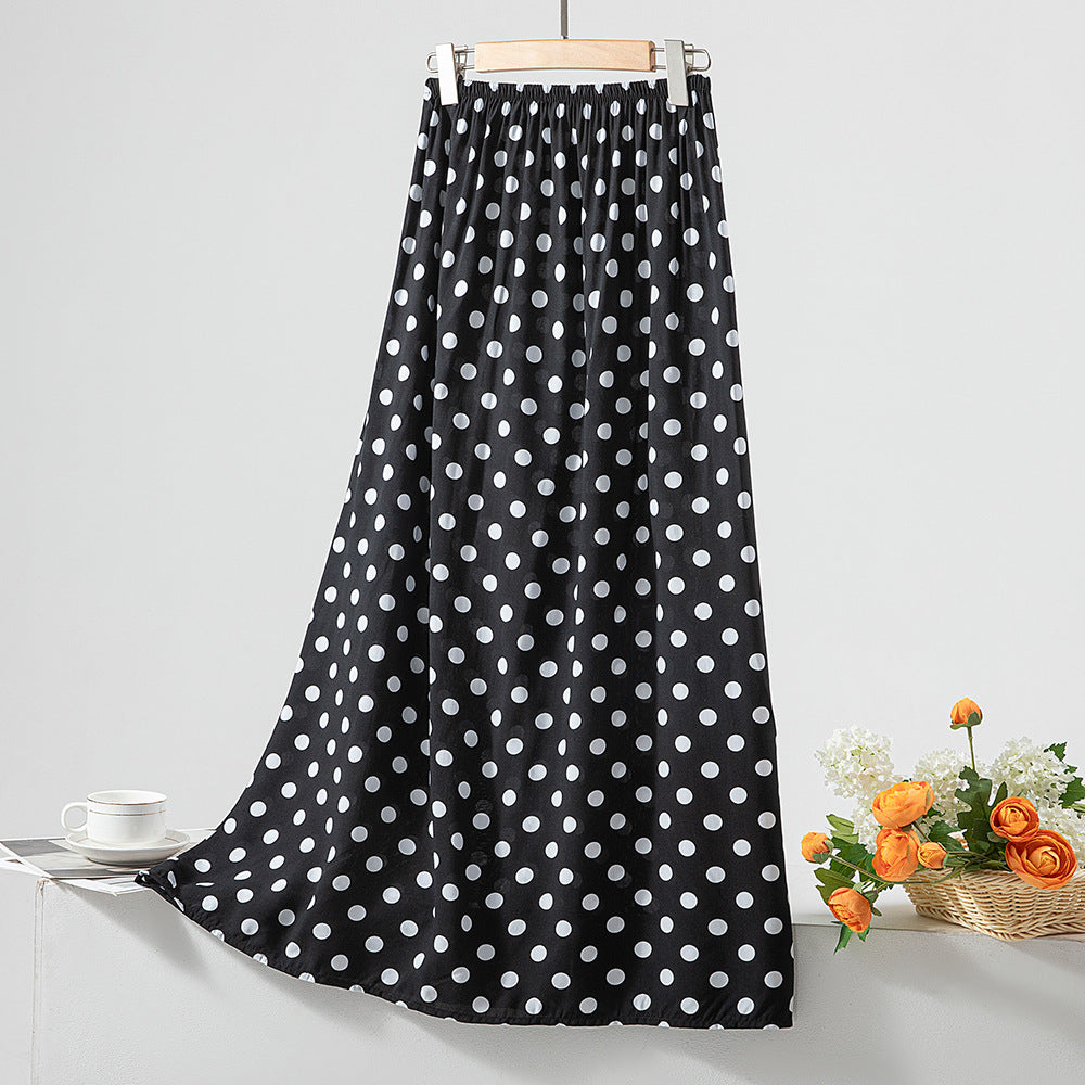 Women's Loose Sweet Cotton Silk Skirt
