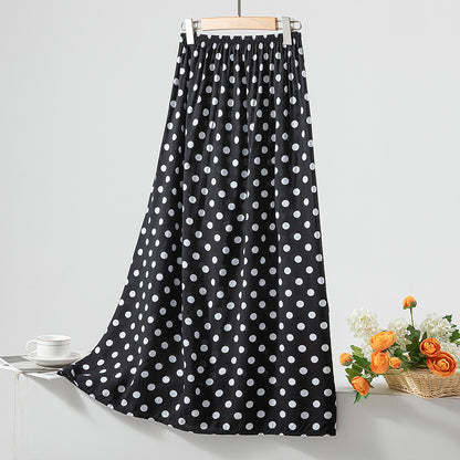Women's Loose Sweet Cotton Silk Skirt