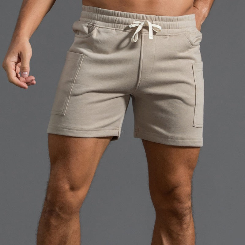 Cotton Sports Shorts Men's Four-point Middle Pants Overalls