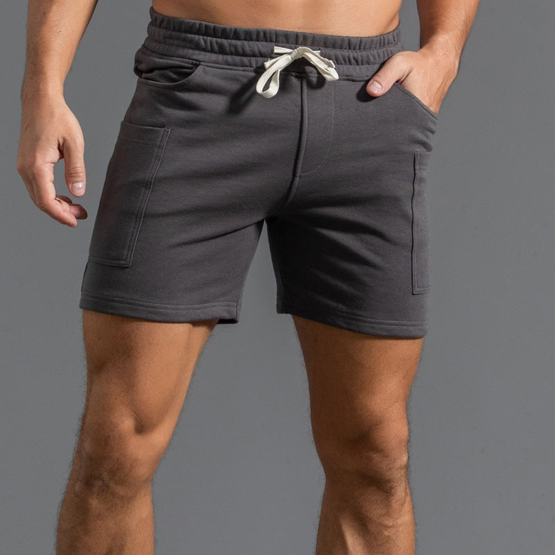 Cotton Sports Shorts Men's Four-point Middle Pants Overalls