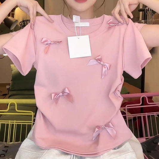 Japanese Sweet Bow Short Sleeve