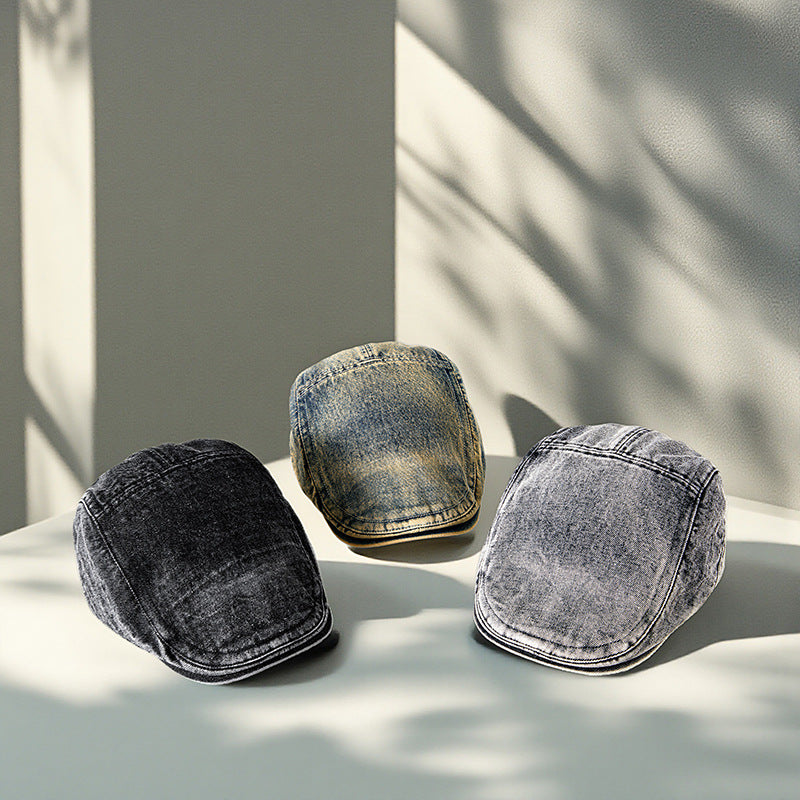 Spring Style Men's Denim Advance Hats South Korea Trend