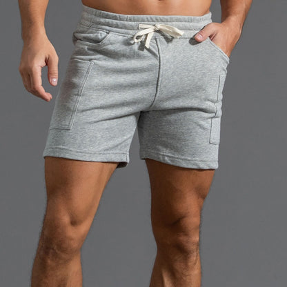 Cotton Sports Shorts Men's Four-point Middle Pants Overalls