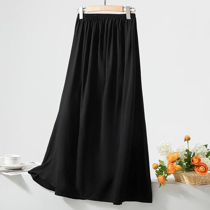 Women's Loose Sweet Cotton Silk Skirt