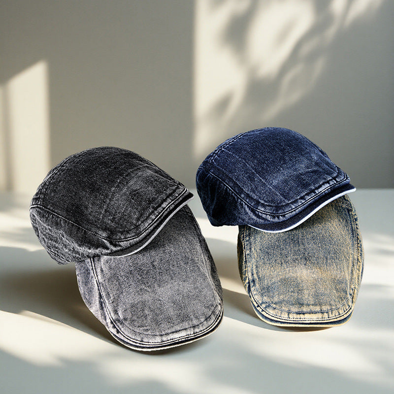 Spring Style Men's Denim Advance Hats South Korea Trend