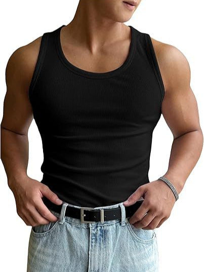 Men's Round Neck Workout Fitness T-shirt
