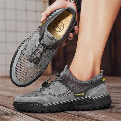 Hand-stitched All-match Breathable Comfortable Genuine