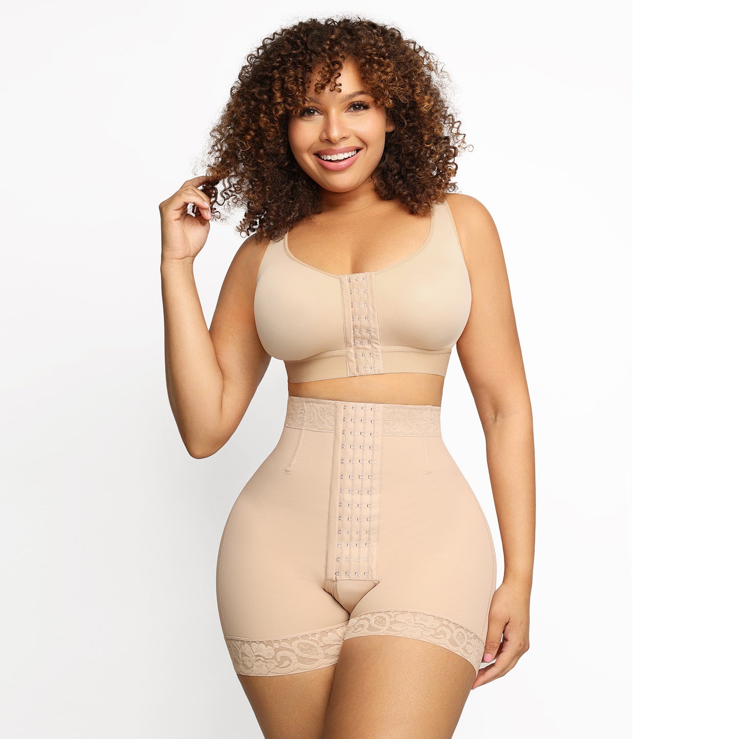 High Waist 3 Breasted Tight Belly Trimming Butt-lift Underwear