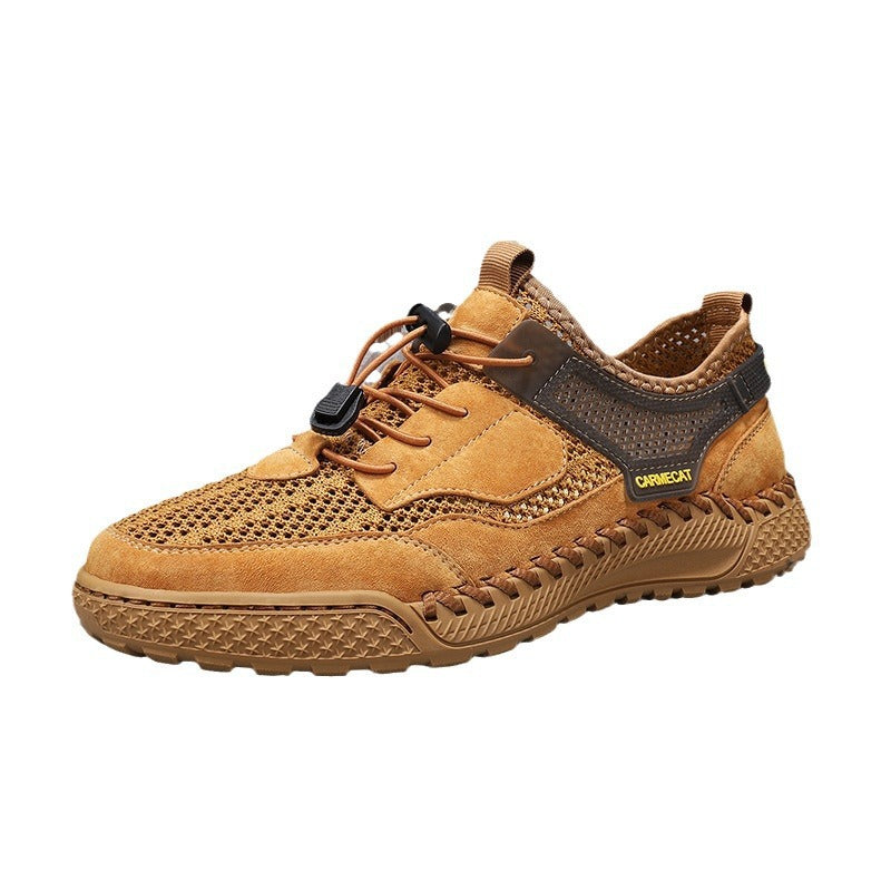 Hand-stitched All-match Breathable Comfortable Genuine