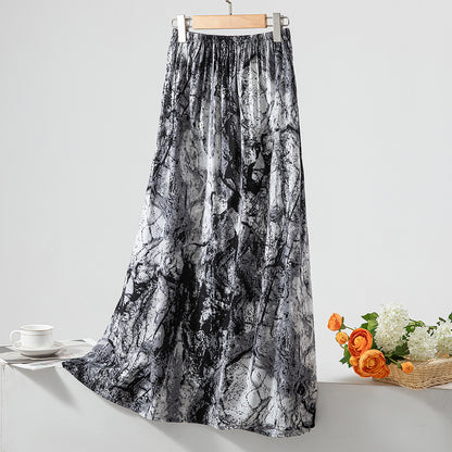Women's Loose Sweet Cotton Silk Skirt