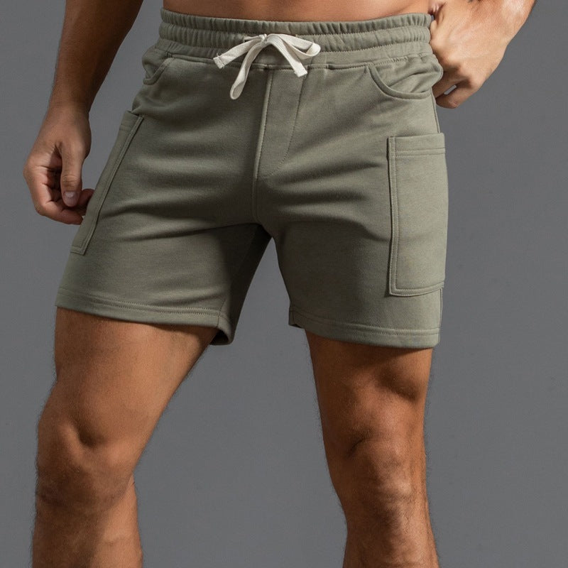 Cotton Sports Shorts Men's Four-point Middle Pants Overalls