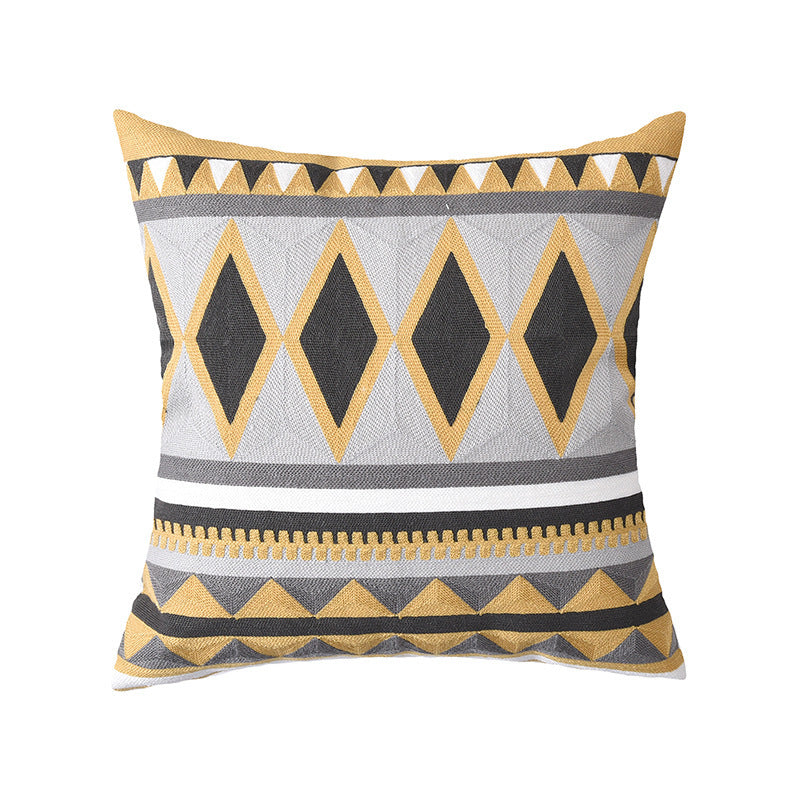Geometric Abstract Lumbar Cushion Cover Modern Simplicity
