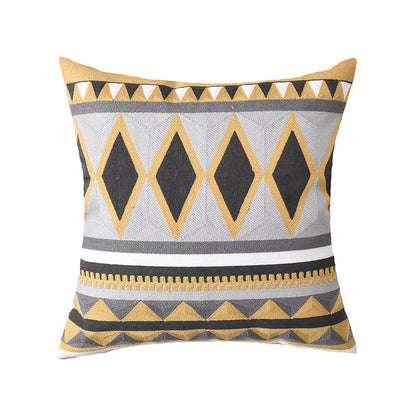 Geometric Abstract Lumbar Cushion Cover Modern Simplicity
