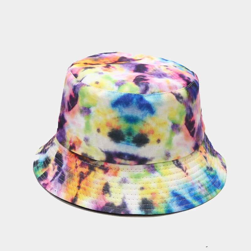 Summer Outdoor Tie-dyed Double-sided Sun Protection Hat