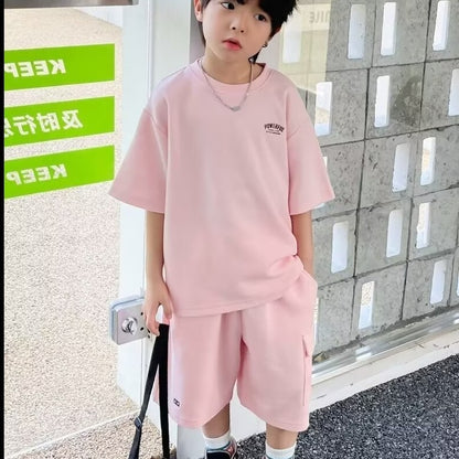 Children's Sports Summer Casual Short Sleeve Suit