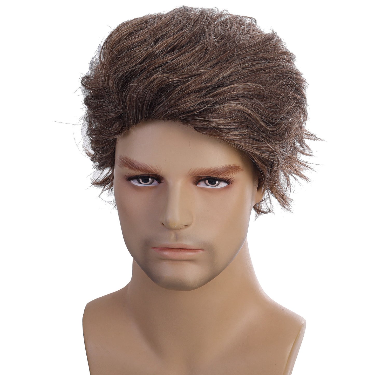 Short Curly Hair Head Set Synthetic Fiber High Temperature Silk