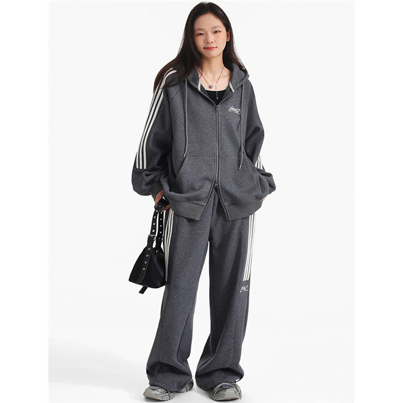 Hooded Sweater Korean Style Loose Slimming Two-piece Suit