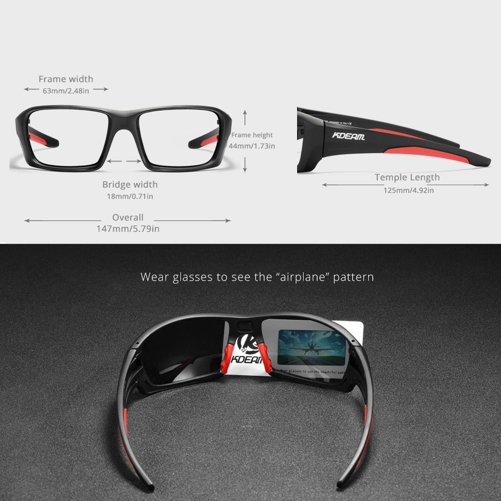 Ultralight Sports Polarized Sunglasses Silicone Nose Pad