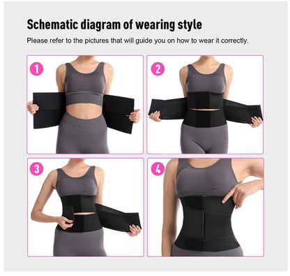 Ladies Waist Training Elastic Wrap Abdominal Belt