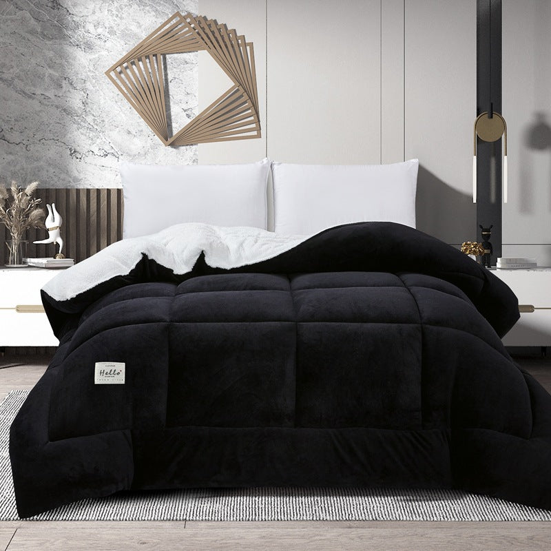 Winter Lambskin Double-sided Velvet Thickened Thermal Quilt