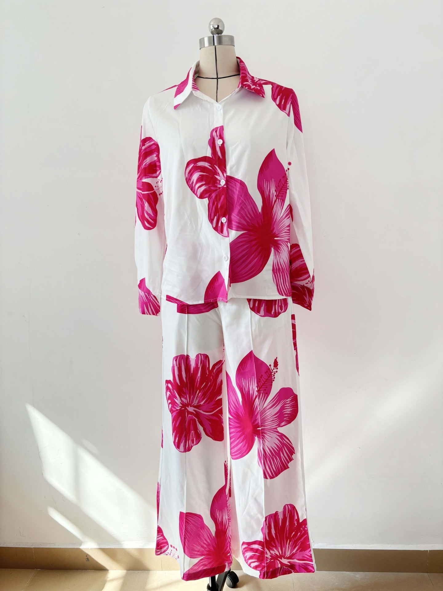 Women's Spring And Autumn Long Sleeve Casual Two-piece Suit