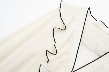 Women's Fashion Casual Contrast Color Top