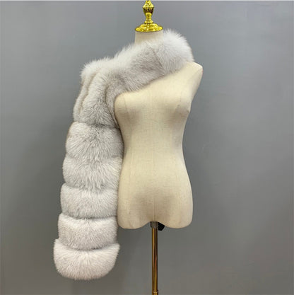Women's Solid Color Fashion Warm Faux Fur Jacket