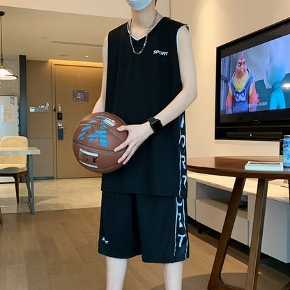 Basketball Wear Short Sleeve Vest Leisure Sports Suit