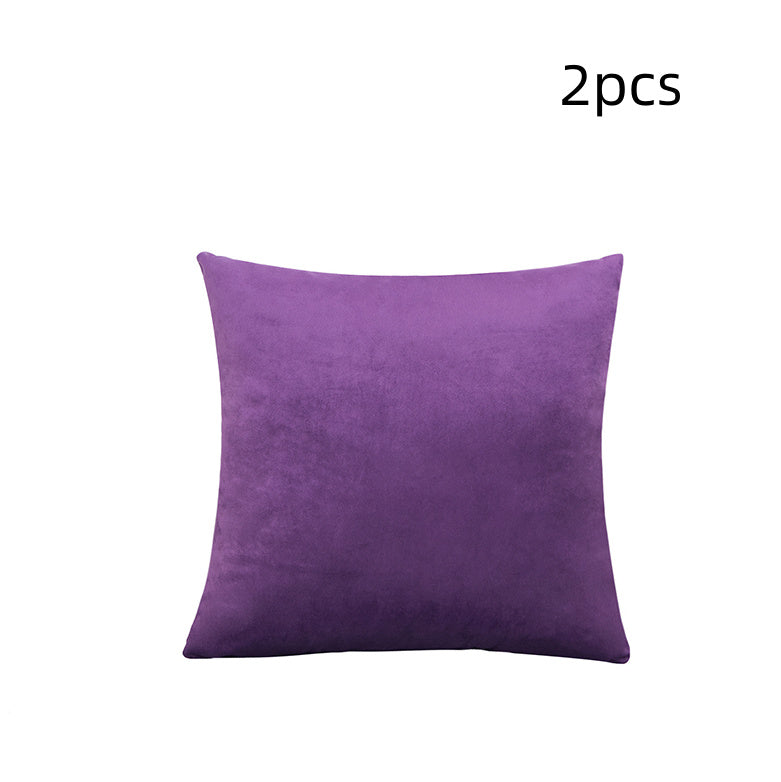 Office Car Lumbar Support Velvet Pillowcase