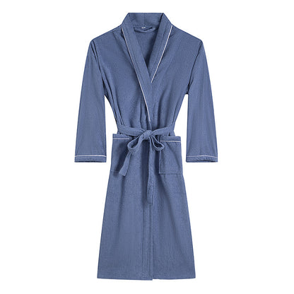 Towel Material Bathrobe Men's And Women's Pajamas