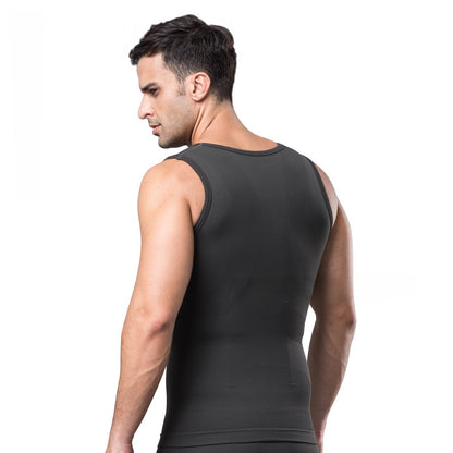 Body Shaping Bamboo Carbon UV-resistant Men's Vest