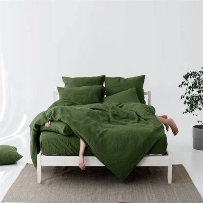Minimalist Nordic Style Linen Four Piece Set
