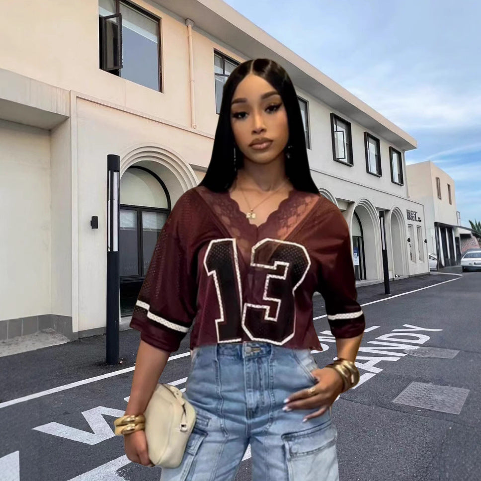 Women's Fashion Casual All-match Short-sleeved Top