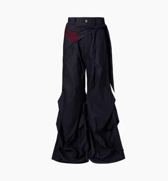 Summer Niche Accumulation Wide-leg Pants Boys Function Pants