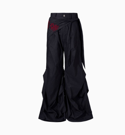 Summer Niche Accumulation Wide-leg Pants Boys Function Pants