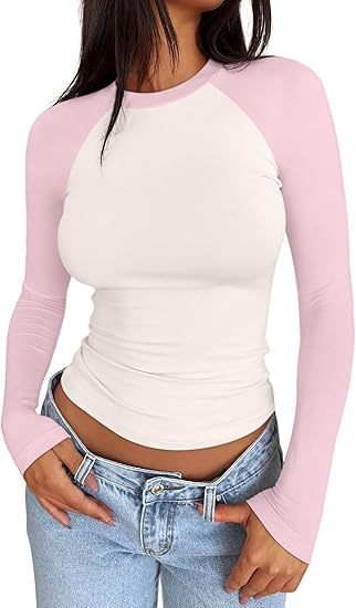 Hot Girl Slim-fit Stretch Color Matching Short Top