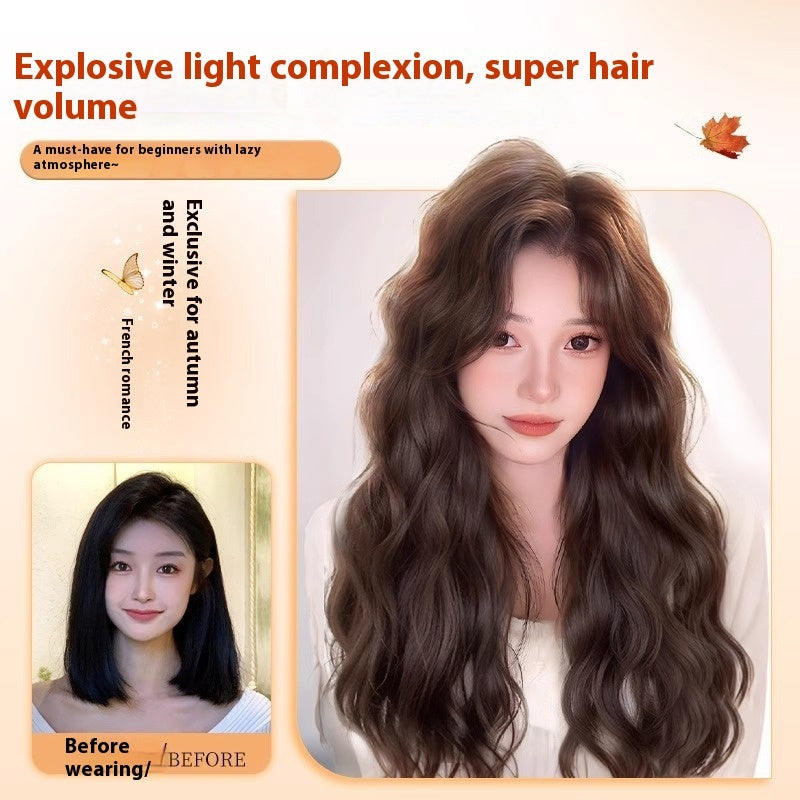 Wig Female Full-head Wig Artificial Hair Natural Long Curly Hair