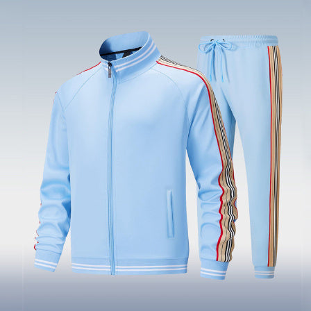 Trend Casual Two-piece Suit Long Sleeve Trousers Suit