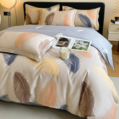 Cotton Four-piece Cotton Quilt Cover Bed Sheet Bedding