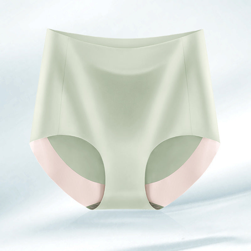 High Waist Seamless Breathable Cotton Antibacterial Women's Panties