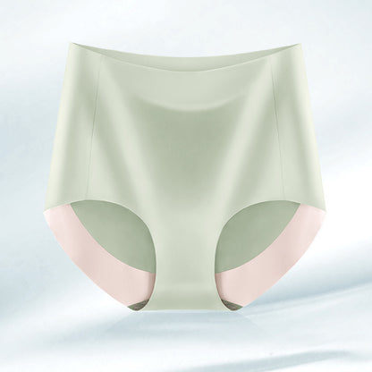 High Waist Seamless Breathable Cotton Antibacterial Women's Panties