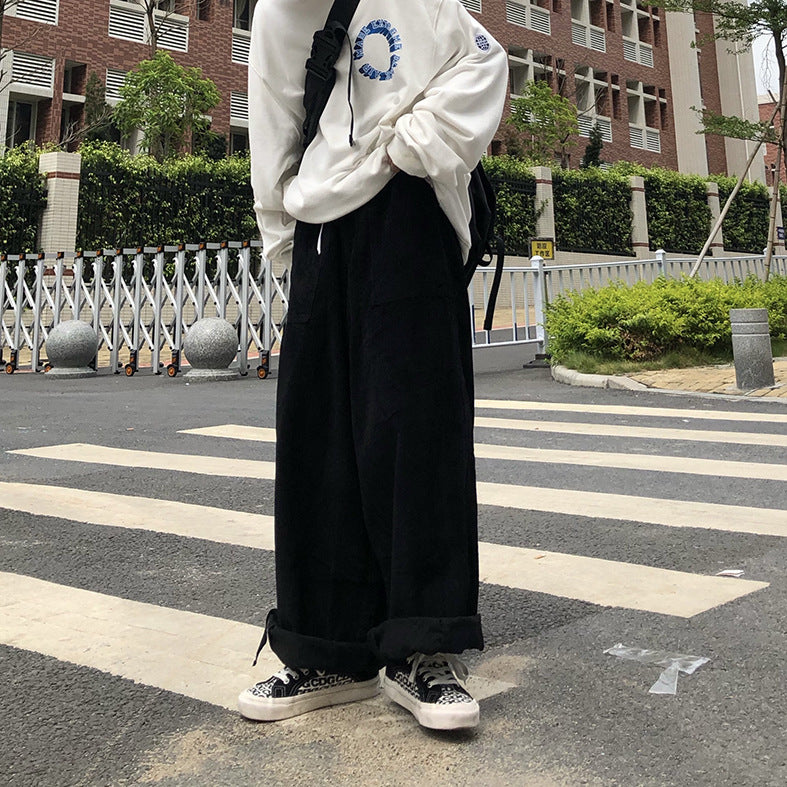 Men's Straight Loose Casual Wide Pants