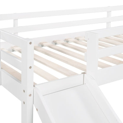 Double Layered Loft Bed With Slide