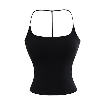 Solid Color Pure Desire Style Slim-fit Detachable Chest Pad Sling