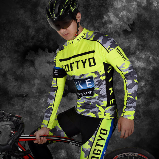 Men's And Women's Fashion Bicycle Long-sleeved Jersey Suit