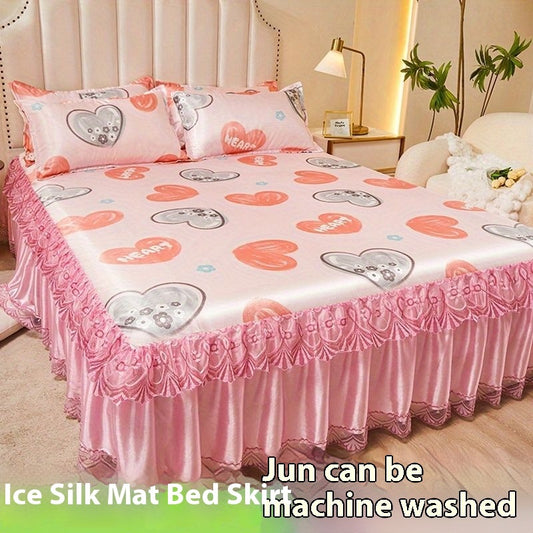 French Skirt Style Ice Silk Washed Cotton Cooling Mat