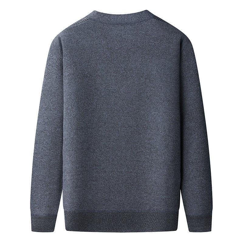 Middle-aged And Elderly Men's Sweater Cardigan Autumn And Winter Dad Wear
