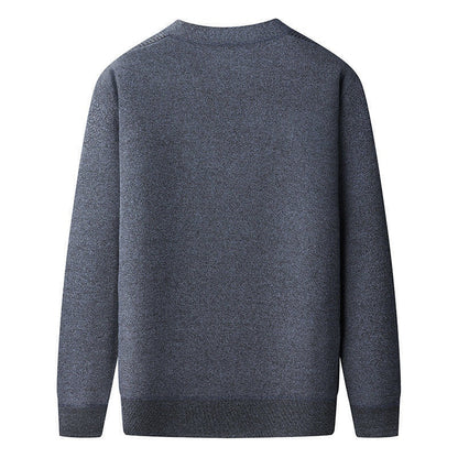 Middle-aged And Elderly Men's Sweater Cardigan Autumn And Winter Dad Wear