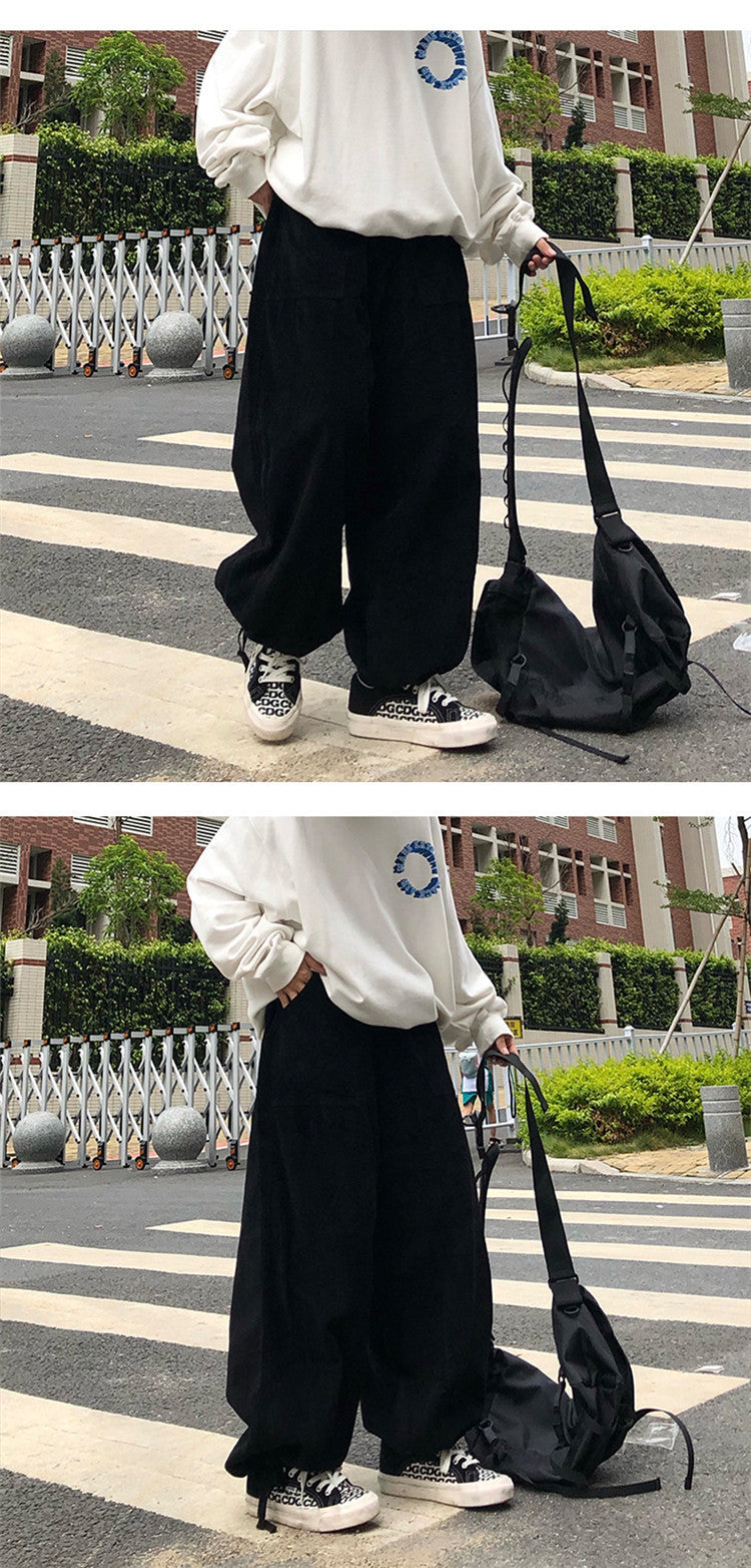 Men's Straight Loose Casual Wide Pants