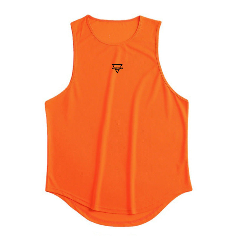 Muscle Men's Fitness Sports Vest Breathable Stretch Mesh